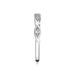 Tulira Leaf Diamond Wedding Ring