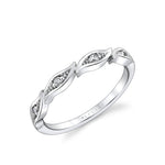 Tulira Leaf Diamond Wedding Ring
