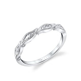Tulira Leaf Marquise Diamond Wedding Ring