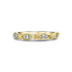 Tulira Leaf Marquise Diamond Wedding Ring