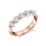 Large Single Prong Wedding Band