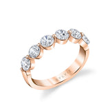 Thick Shared Prong Wedding Band
