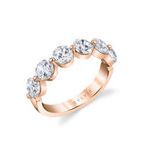 2 Carat Shared Prong Wedding Band