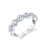 2 Carat Shared Prong Wedding Band
