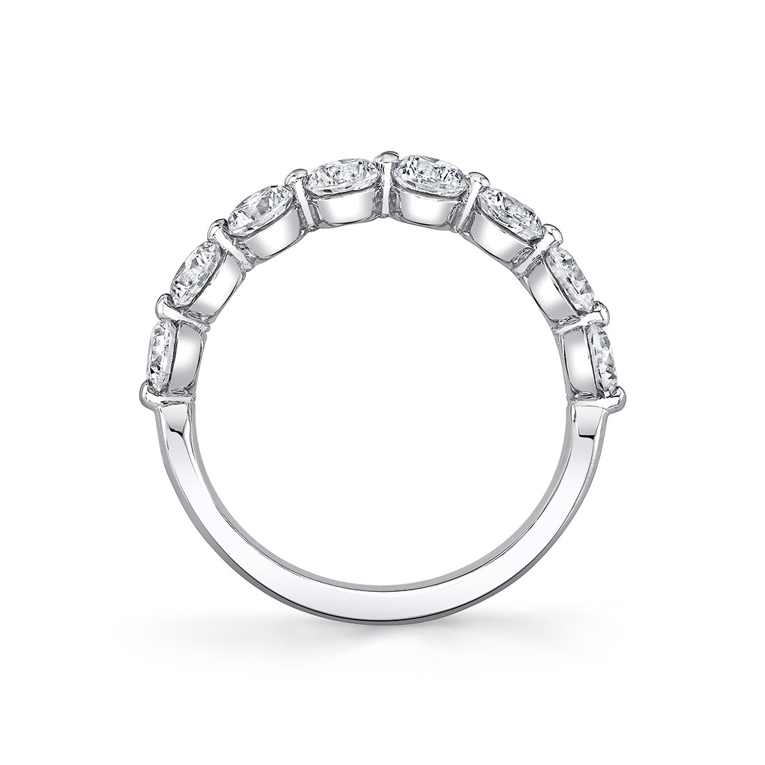 Shared Prong Diamond Wedding Ring