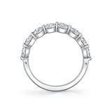 Shared Prong Diamond Wedding Ring