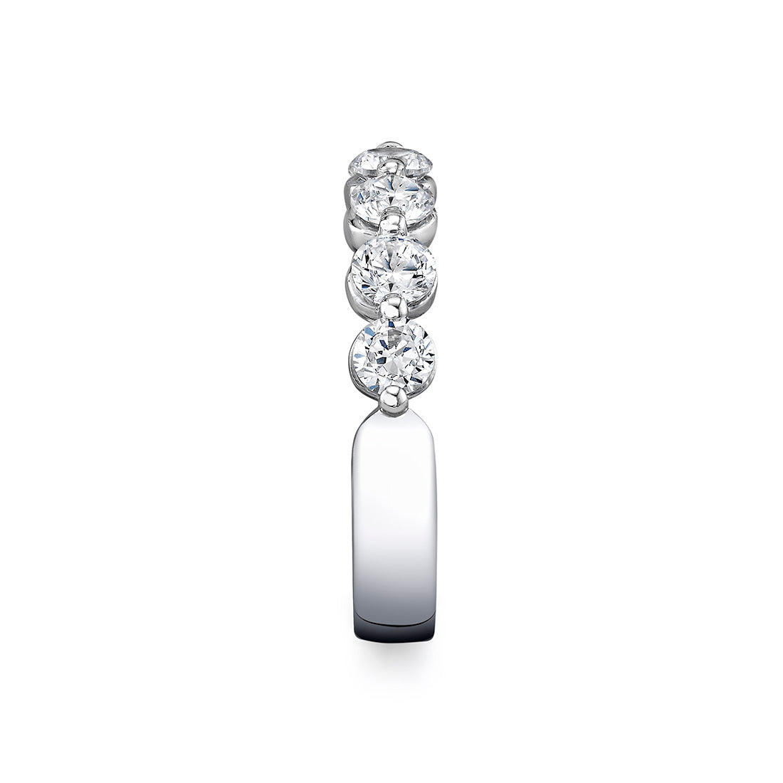 Shared Prong Diamond Wedding Ring