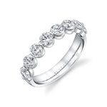 Shared Prong Diamond Wedding Ring