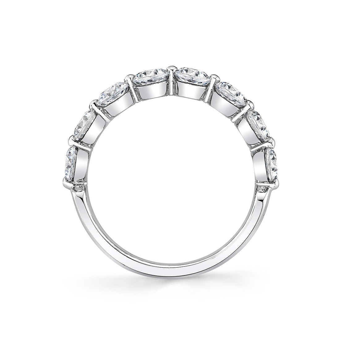 Shared Prong Diamond Wedding Ring