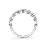 Shared Prong Diamond Wedding Ring