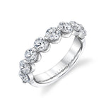 Shared Prong Diamond Wedding Ring
