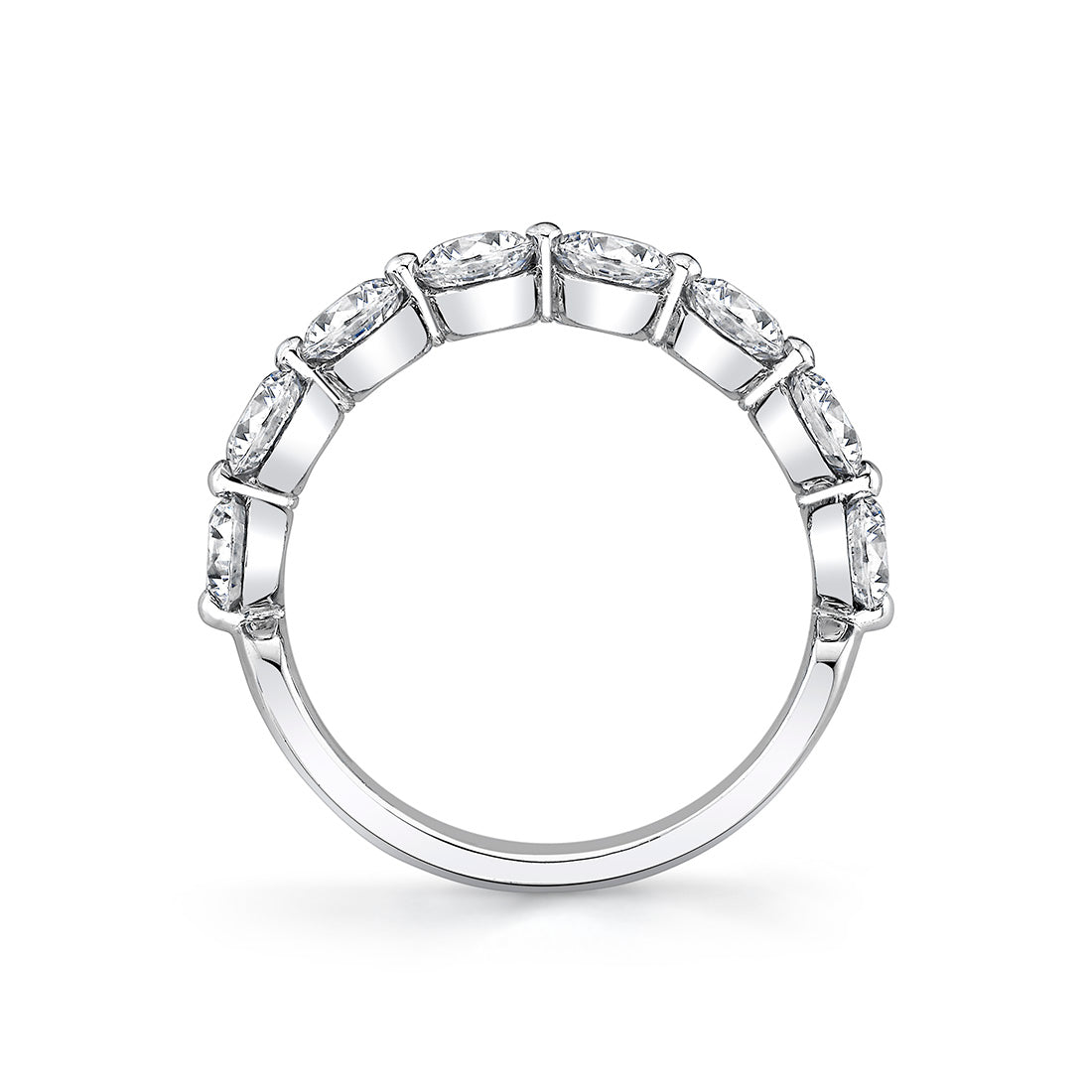 Shared Prong Diamond Wedding Ring