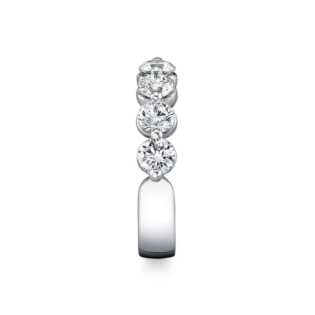 Shared Prong Diamond Wedding Ring