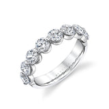 Shared Prong Diamond Wedding Ring