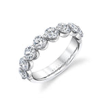 Shared Prong Diamond Wedding Ring