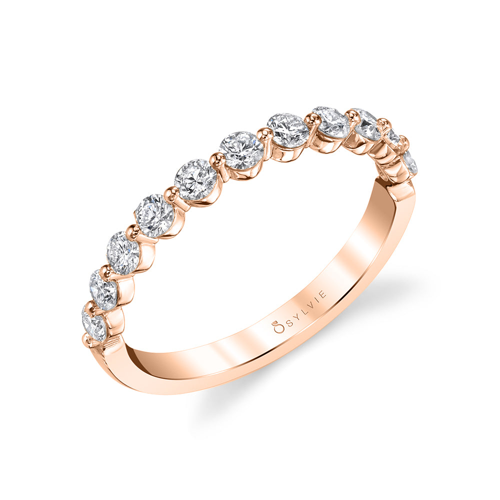 Classic 1 Prong Wedding Band-0.56
