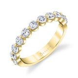 Classic Single Prong Wedding Band - 1.00 Carat