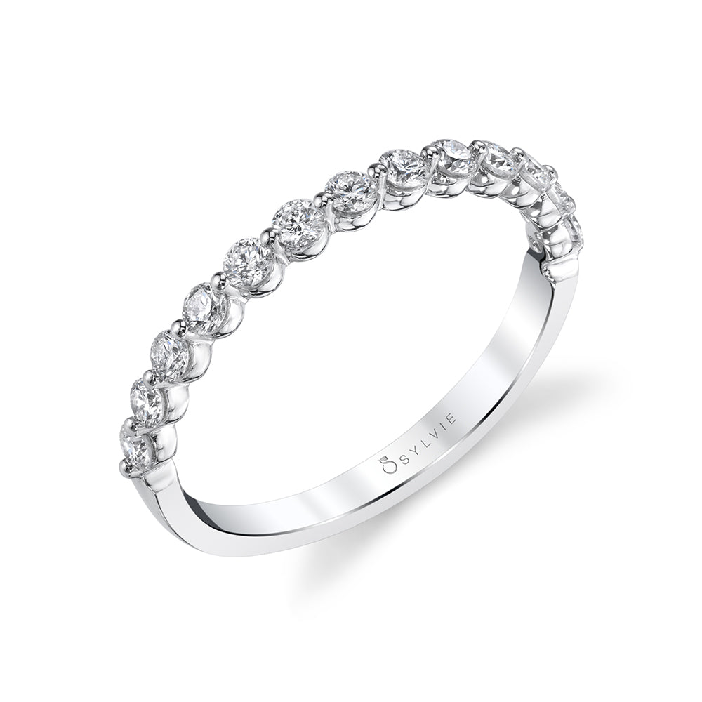 Classic 1 Prong Wedding Band-0.42