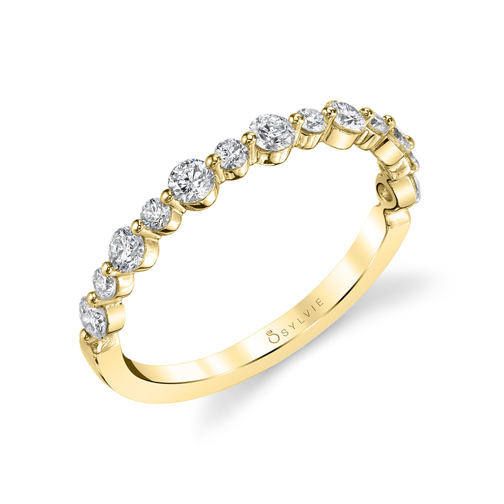 Classic 1 Prong Wedding Band-0.51 ALT