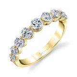 Classic 1 Prong Wedding Band-1.02 GRADUATED