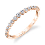 Classic 1 Prong Wedding Band-0.27 GRADUATED