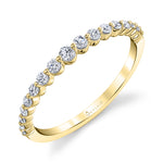 Classic 1 Prong Wedding Band-0.27 GRADUATED