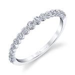 Classic 1 Prong Wedding Band-0.27 GRADUATED