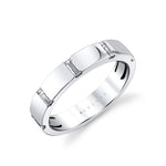 Flush Set Baguette Wedding Ring
