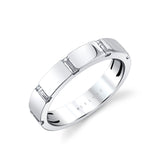Flush Set Baguette Wedding Ring