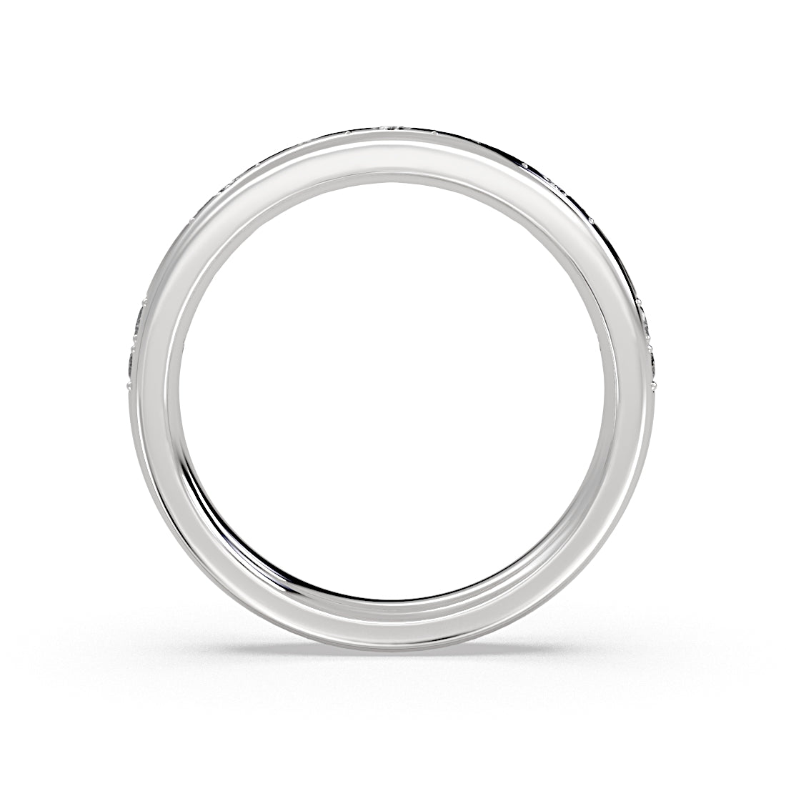 Flush Set Diamond Duo Wedding Ring