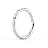 Flush Set Diamond Duo Wedding Ring