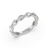 Bezel Set Marquise Diamond Wedding Ring