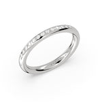Flush Set Round Diamond Wedding Ring