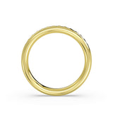 Flush Set Round Diamond Wedding Ring