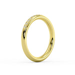 Flush Set Round Diamond Wedding Ring