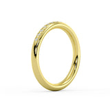 Flush Set Round Diamond Wedding Ring