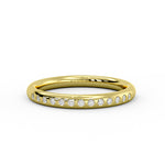 Flush Set Round Diamond Wedding Ring