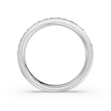Channel Set East to West Baguette Wedding Ring