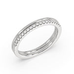 Double Band Classic Diamond Wedding Ring