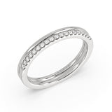 Double Band Classic Diamond Wedding Ring