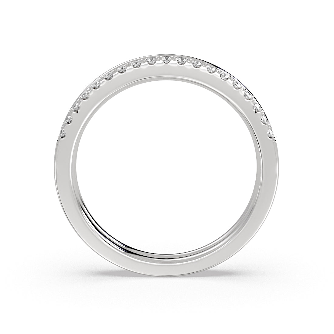 Double Band Classic Diamond Wedding Ring
