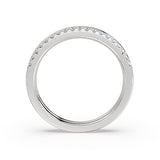 Double Band Classic Diamond Wedding Ring
