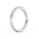 Double Band Classic Diamond Wedding Ring