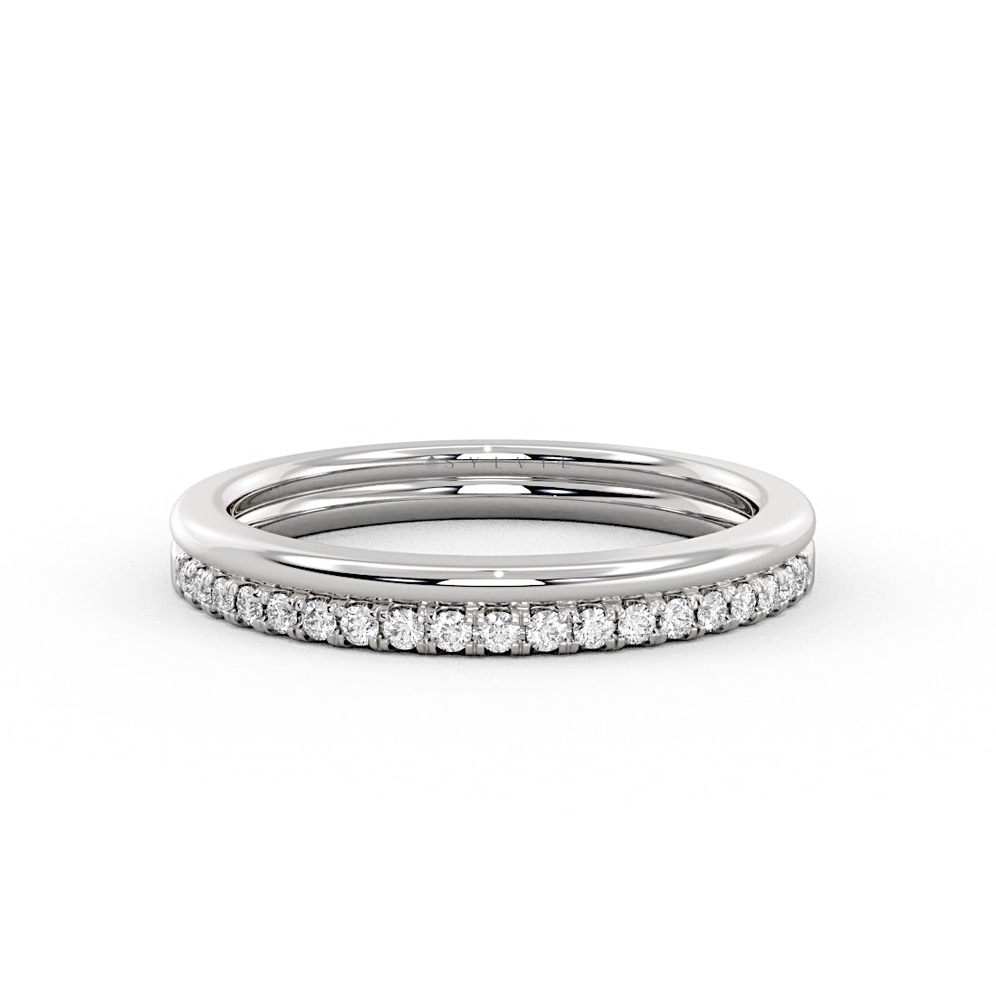 Double Band Classic Diamond Wedding Ring
