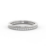 Double Band Classic Diamond Wedding Ring
