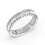 Double Band Baguette Wedding Ring