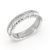 Double Band Baguette Wedding Ring