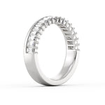 Double Band Baguette Wedding Ring