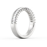 Double Band Baguette Wedding Ring