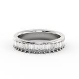 Double Band Baguette Wedding Ring